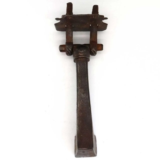 18th Century 18th Century French Provincial Hand Wrought Iron Door Knocker For Sale - Image 5 of 6