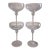 Late 20th Century 8 Rogaska Crystal Champagne Coupes For Sale
