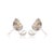 1 Ct Pear Cut Yellow Sapphire Stud Earrings With Diamonds in 14k Gold- A Pair For Sale - Image 9 of 13