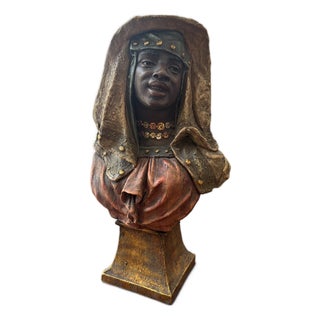 20th Century Terracotta Bust of a Girl by Goldscheider, 1890s For Sale