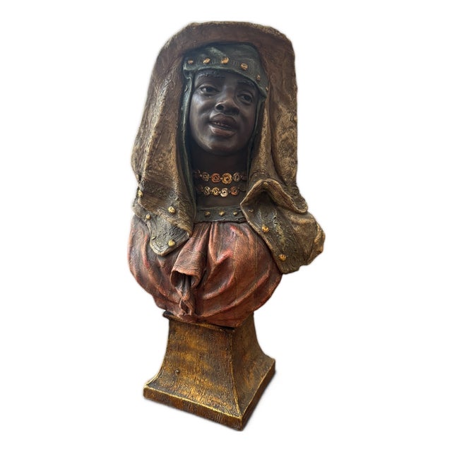 20th Century Terracotta Bust of a Girl by Goldscheider, 1890s For Sale