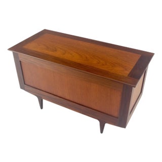 Danish Mid Century Modern Teak Hope Chest Trunk Storage MINT For Sale