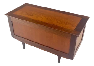 Danish Mid Century Modern Teak Hope Chest Trunk Storage MINT