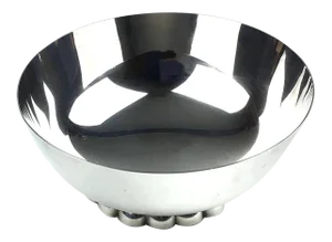 Silver Plate Scallop Footed Bowl