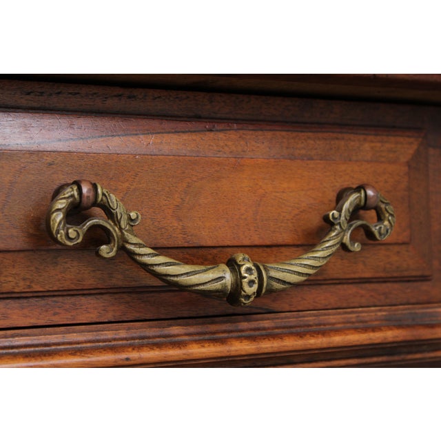 Antique French Renaissance Walnut Cabinet Hutch For Sale - Image 12 of 18
