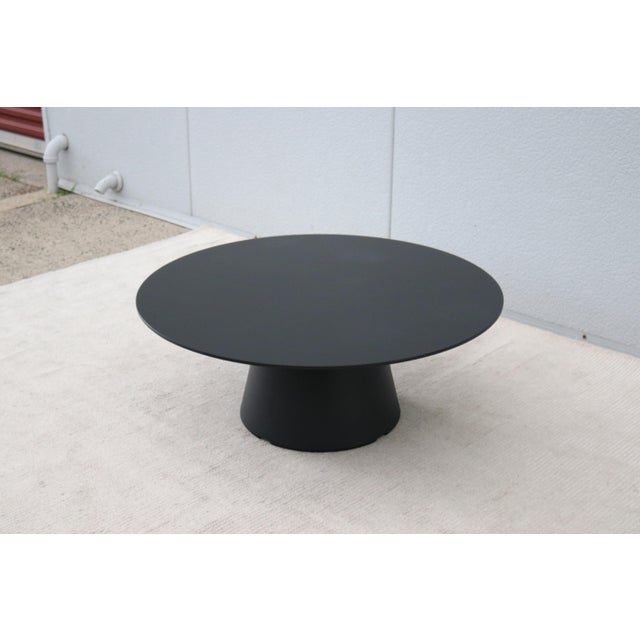 2020s Minimalist Piergiorgio Cazzaniga for Andreu World Reverse Round Occasional Table For Sale - Image 5 of 15
