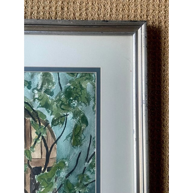 1970s Original "Arched Entrance" Watercolor Painting by Roy Harned, 1970s For Sale - Image 5 of 12