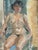 Sven Strömberg, Nude Seated Lady, 1950s, Oil Painting on Canvas, Framed For Sale - Image 8 of 14