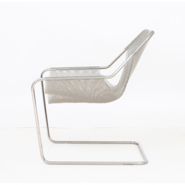 Objekto Paulistano Mesh Stainless Steel Armchair For Sale In New York - Image 6 of 8
