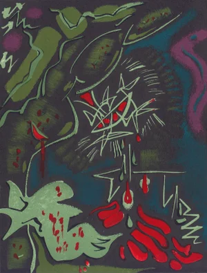 Untitled 1962 Lithograph 9 by André Masson