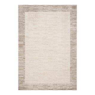 Chris Loves Julia x Loloi Calvin Ivory / Pebble 9'-6" x 12'-6" Area Rug For Sale