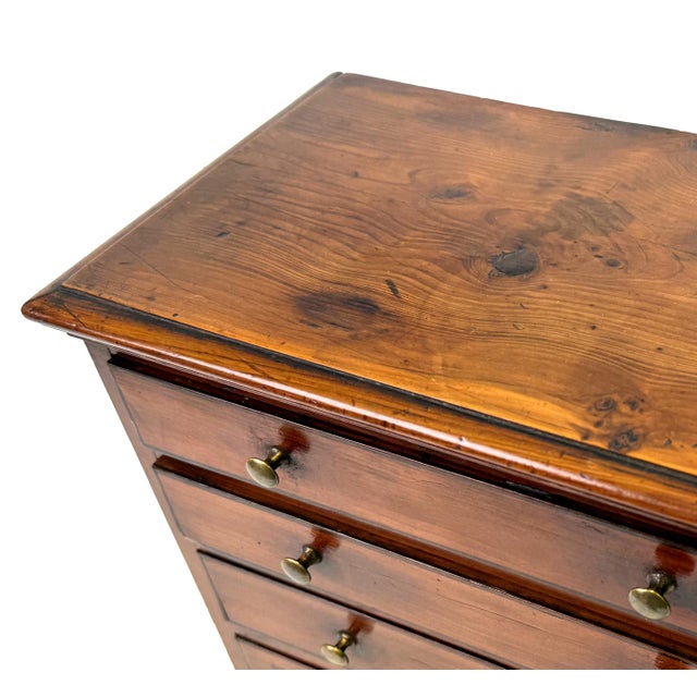 Georgian Yew Wood Miniature Chest of Drawers, 1760s For Sale - Image 10 of 11