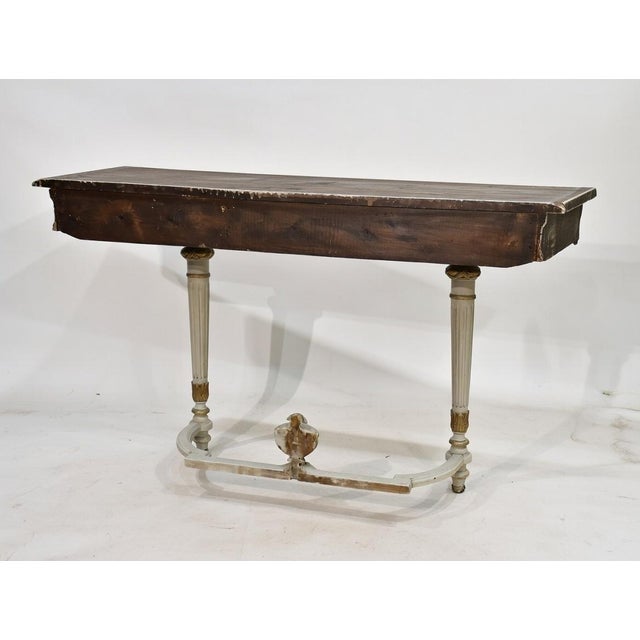 Louis XVI Console Table in Polychrome For Sale - Image 3 of 12