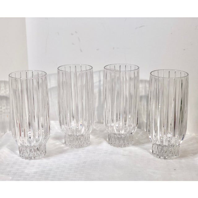 Mikasa Algonquin Cut Crystal Barware Highball Glasses Set of 4 Chairish