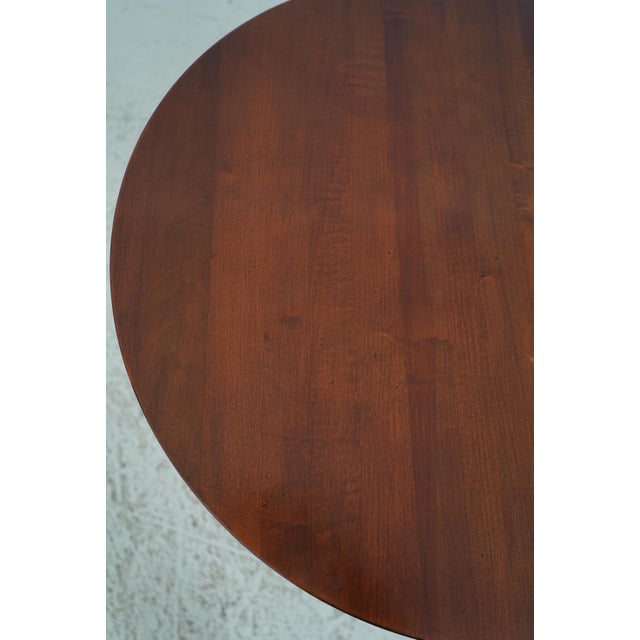 Pair Ethan Allen Cherry Round End Tables For Sale In Philadelphia - Image 6 of 12