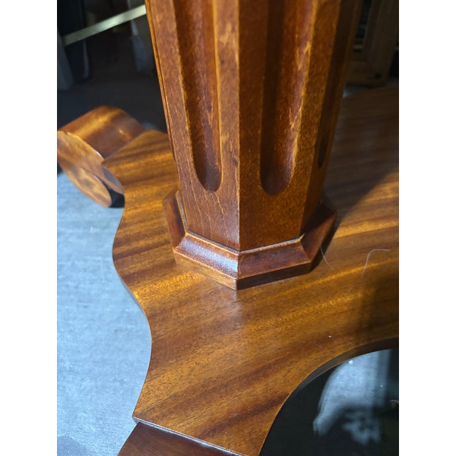 1920s Antique American Empire Library Writing Desk For Sale - Image 5 of 11
