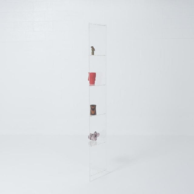 Acrylic Glass Corner Cabinet For Sale - Image 8 of 18