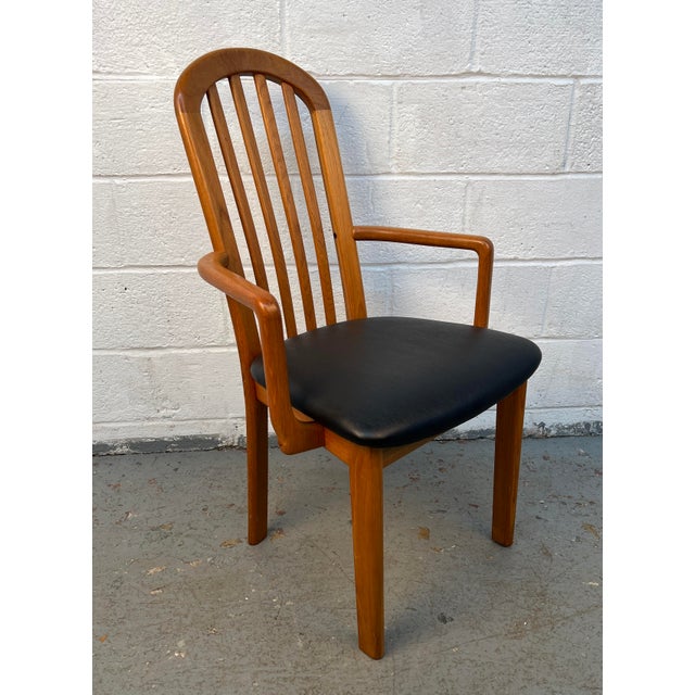 Set of Six Mid-Century Teak Dining Room Chairs For Sale - Image 9 of 18