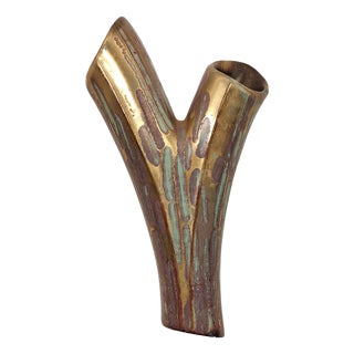 Mid-Century Ceramic Model Number 456 Branch Wall Vase, Germany, 1950s For Sale