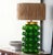 Contemporary Matthew Izzo Home Retro Bubbles Emerald Green Table Lamp With Raffia Weave Shade For Sale - Image 3 of 3