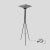 Stilnovo Space Ship Shaped Floor Lamp from Stilnovo, Italy, 1950s For Sale - Image 4 of 6