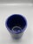 1996 Signed Studio Pottery Cobalt Blue Religious Symbolic Vessel For Sale - Image 6 of 7