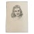 Vintage Female Portrait Sketch Drawing For Sale