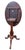 Wood Victorian Oval Burr Walnut Tripod Table, 1870 For Sale - Image 7 of 11