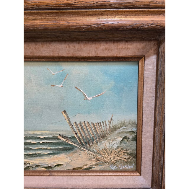 Late 20th Century Original Karl Neumann Oil Painting - The Beach For Sale In Los Angeles - Image 6 of 9