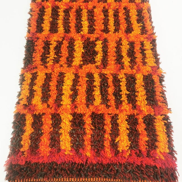 Mid-Century Modern Vintage Space Age Rug, Denmark, 1960s For Sale - Image 3 of 16