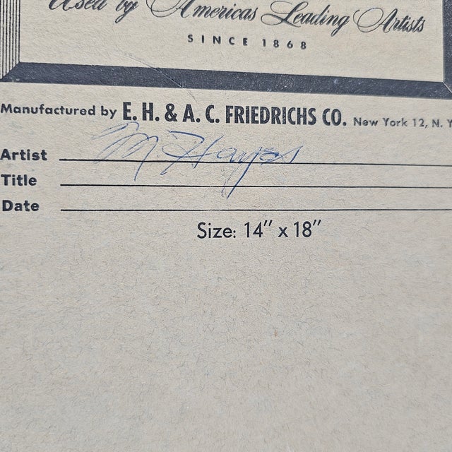 Garden Stairs Painting Signed 18.5" X 14.75" For Sale - Image 9 of 9