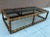 Mid 20th Century Drexel Faux Bamboo Brass & Smoked Glass In-Set Coffee Table For Sale - Image 13 of 13