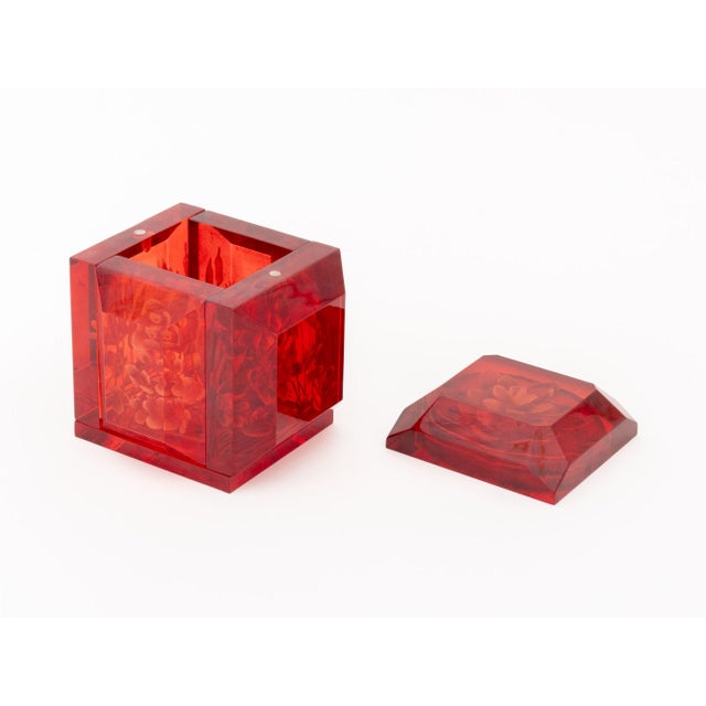 Joyce Francis "Blood Lotus" Covered Box For Sale - Image 4 of 12