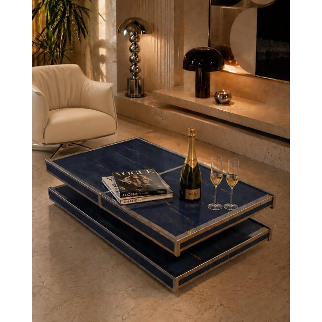 Metal Vintage Bar Coffee Table, 1980s For Sale - Image 7 of 10
