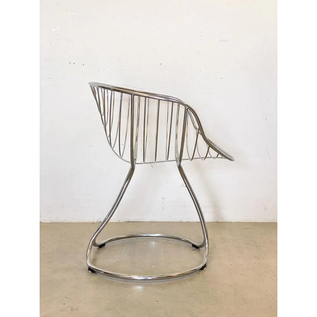 Gastone Rinaldi PAN AM model chair for Rima 70s, chromed steel I have official proof of authenticity such as vintage...