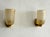 Large Italian Art Deco Style Murano Glass and Brass Wall Lights, 1990s, Set of 2 For Sale - Image 3 of 17