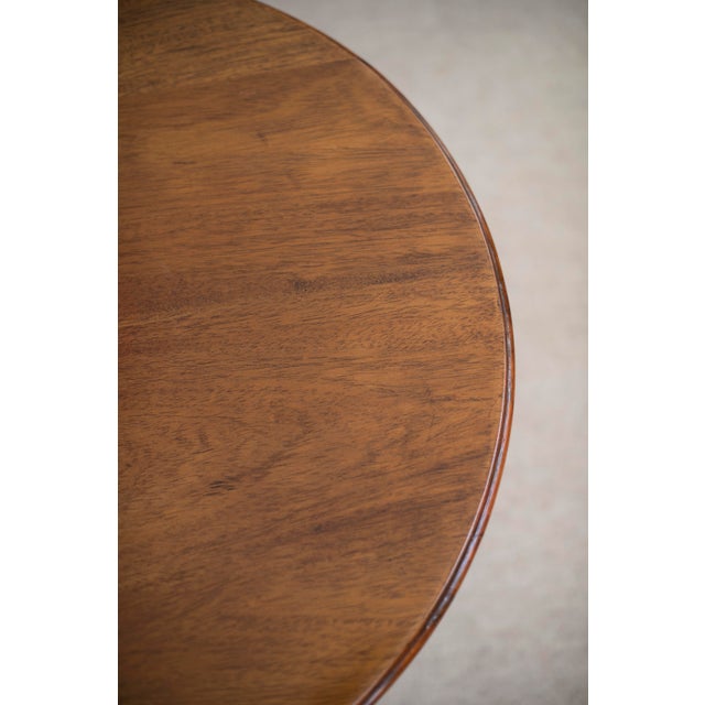 Wood 1930s Round Art Deco Mahogany 2-Tier Side Table For Sale - Image 7 of 7