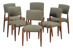 (6) Walnut Side Chairs c.1960