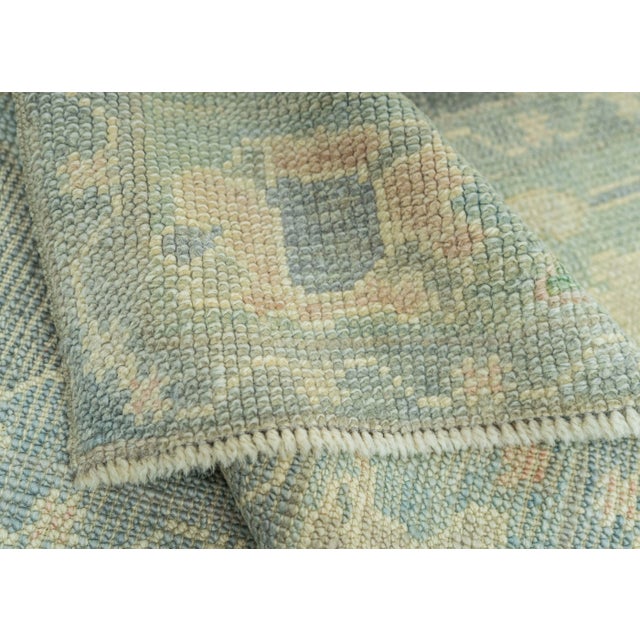 Turkish Oushak Rug 3'1"x 6'6" #19002 For Sale In Houston - Image 6 of 8