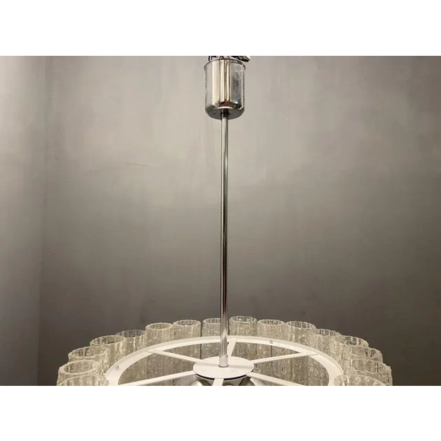 Large Mid-Century Murano Glass Chandelier by Toni Zuccheri, 1970s For Sale - Image 6 of 11