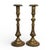 Antique Brass Candlesticks With Patina 15” - A Pair For Sale - Image 9 of 13