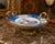Blue Antique French Hand-Painted Porcelain Centerpiece Bowl With Bronze Ormolu Stand & Cobalt Blue Border For Sale - Image 8 of 10