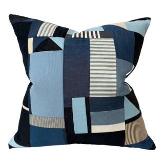 Geometric Collage Pillow 21” X 21” For Sale