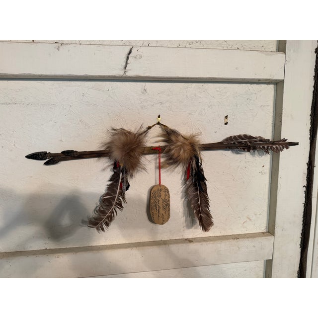 Brown Vintage South Dakota Indian Arrow Bundle For Sale - Image 8 of 8