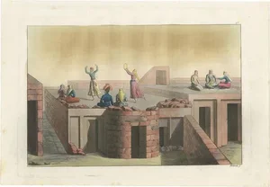 Ferrario, Dancing Natives of Georgia, 1831, Print