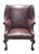 Antique Chippendale Leather Wing Chair For Sale - Image 13 of 13