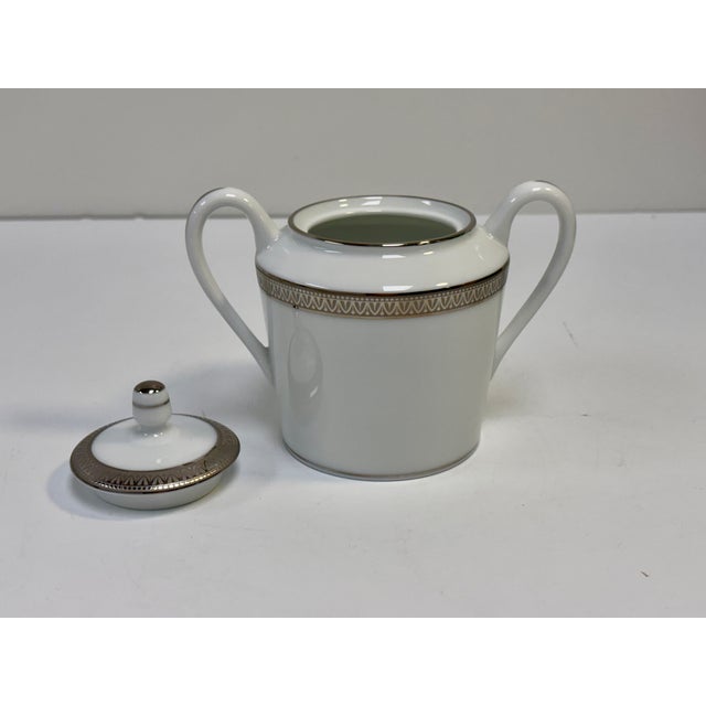 Charles Haviland & C. Parlon Limoges Malmaison Platinum (No Verge) Porcelain Set - 8 Pieces For Sale - Image 11 of 17