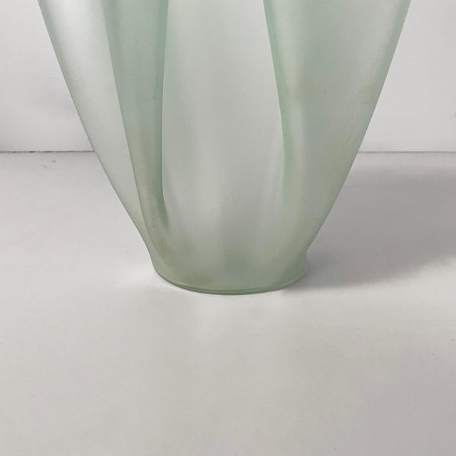 Italian Modern Glass Vase by Pietro Chiesa for Fontana Arte, 1980s For Sale - Image 11 of 13