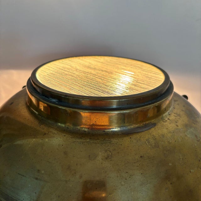 Large Art Deco Brass Table Lamp, 1930s For Sale - Image 10 of 13