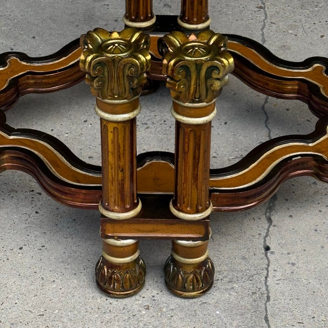 Mid 20th Century 1970s Neoclassical Column Coffee Table Base | Hollywood Regency Maximalist Pedestal For Sale - Image 5 of 11